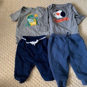 2 gender neutral cat and jack outfits